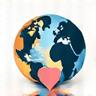 投資アドバイザリーアイコン - 地球と握手
