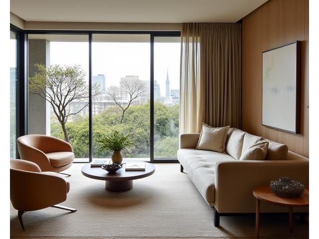 南青山の高級アパートメントの内装