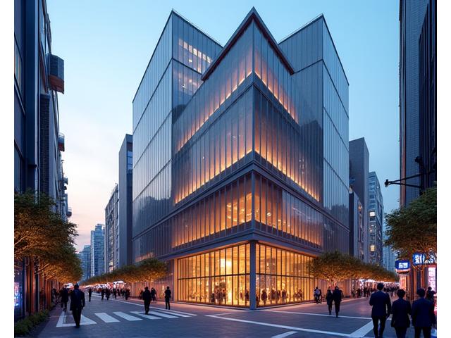 新宿のモダンな商業施設